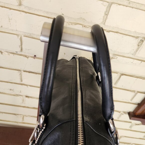 Euc Coach Ashley Black Leather Shoulder Bag Handbag - Picture 6 of 12